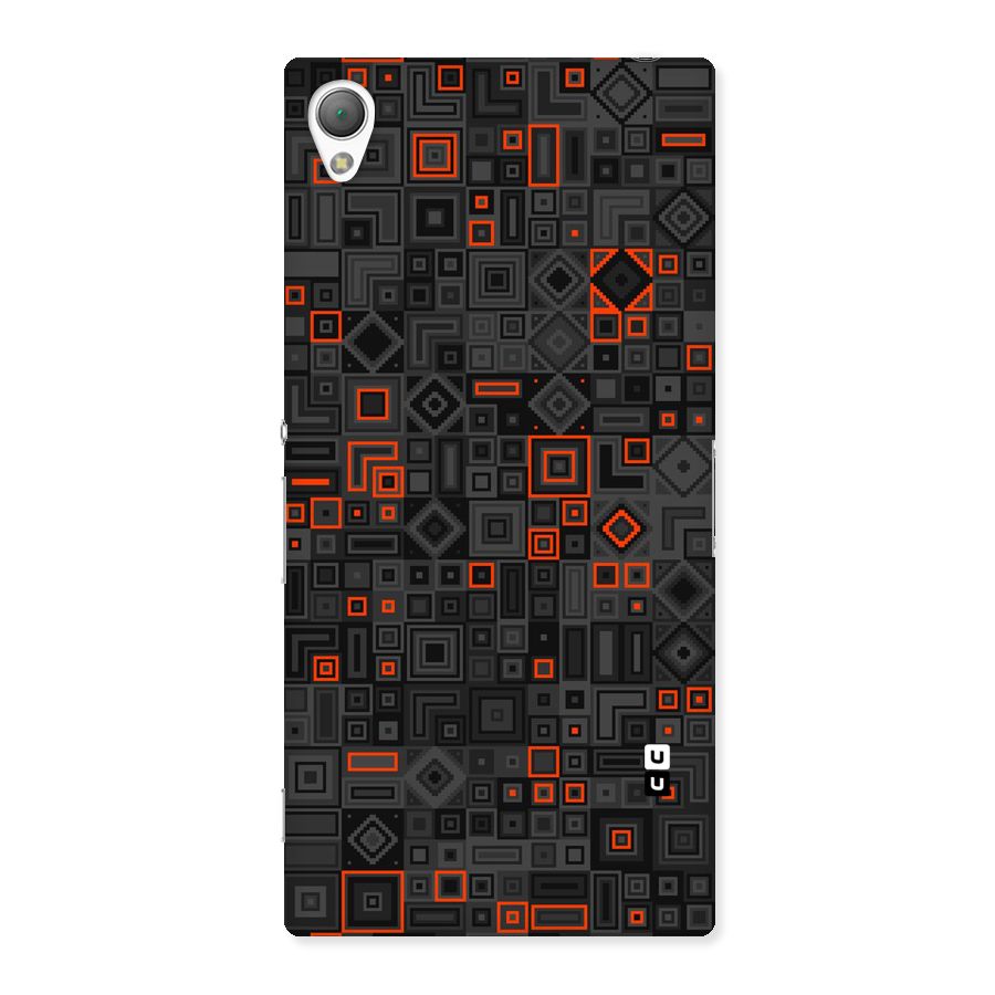Orange Shapes Abstract Back Case for Sony Xperia Z3