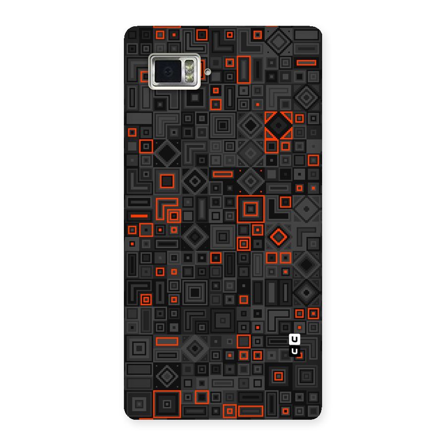 Orange Shapes Abstract Back Case for Vibe Z2 Pro K920