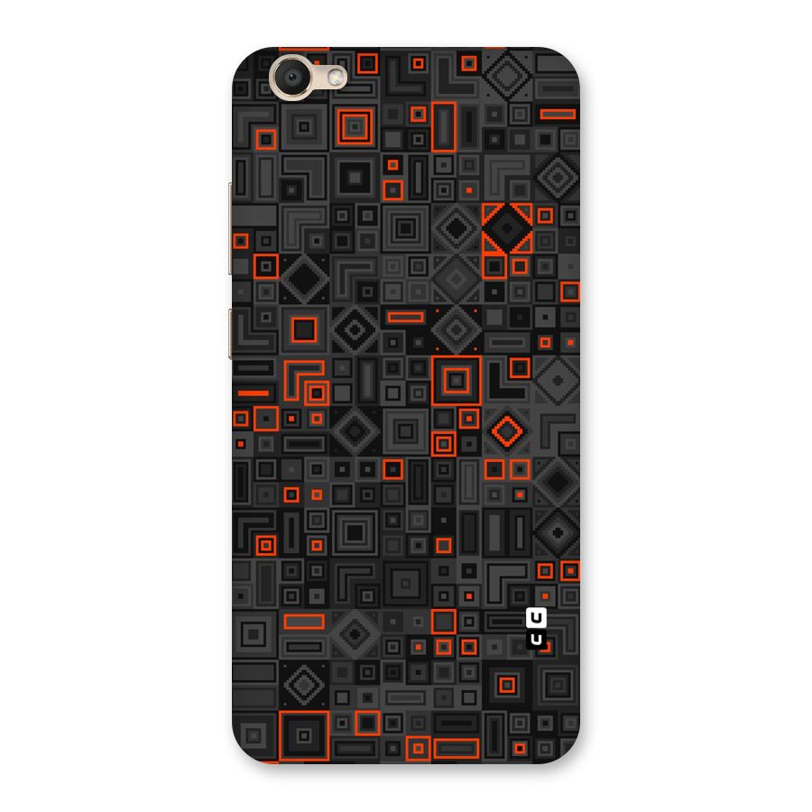 Orange Shapes Abstract Back Case for Vivo V5