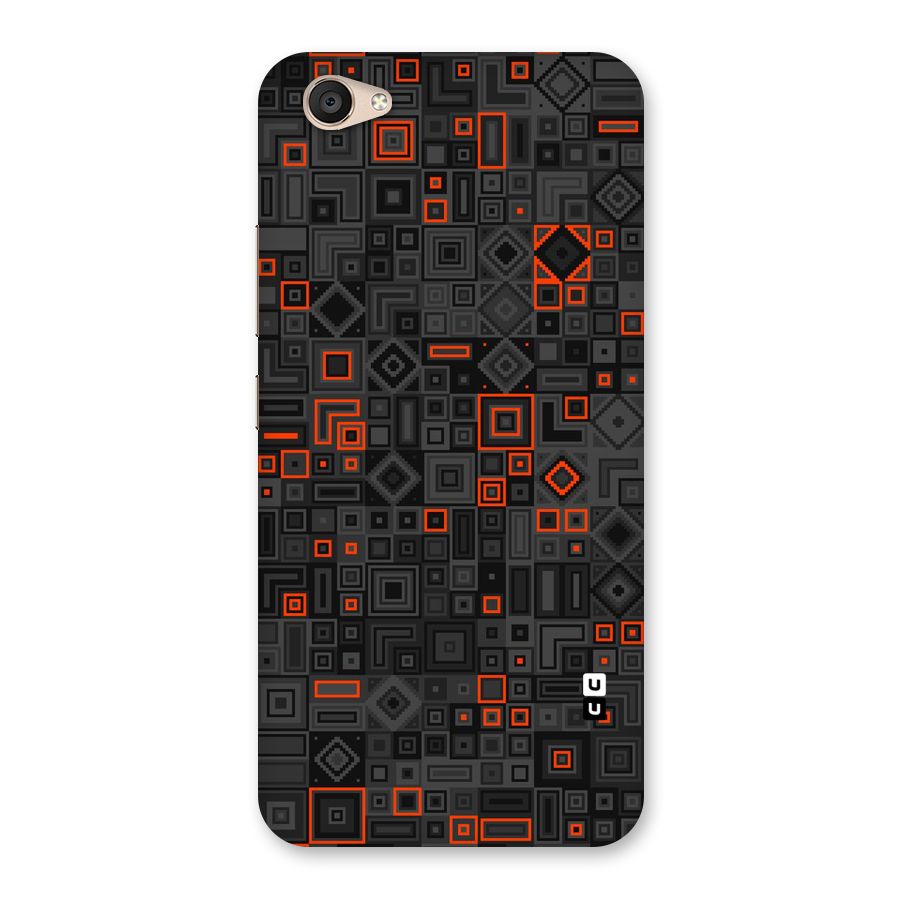 Orange Shapes Abstract Back Case for Vivo V5 Plus
