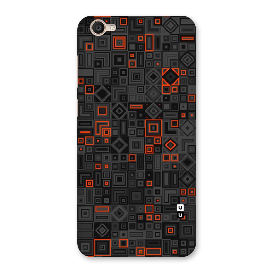 Orange Shapes Abstract Back Case for Vivo Y55L