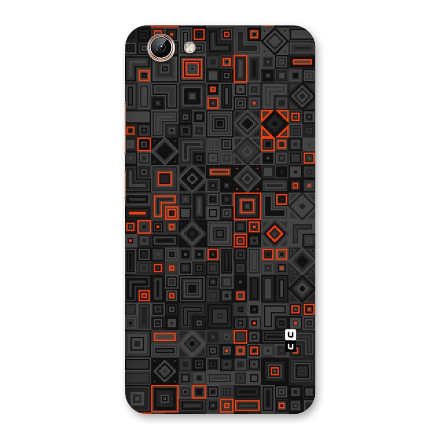 Orange Shapes Abstract Back Case for Vivo Y71i