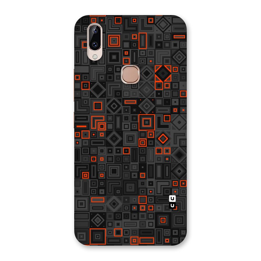 Orange Shapes Abstract Back Case for Vivo Y83 Pro