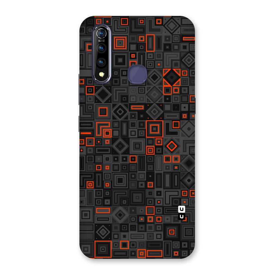 Orange Shapes Abstract Back Case for Vivo Z1 Pro