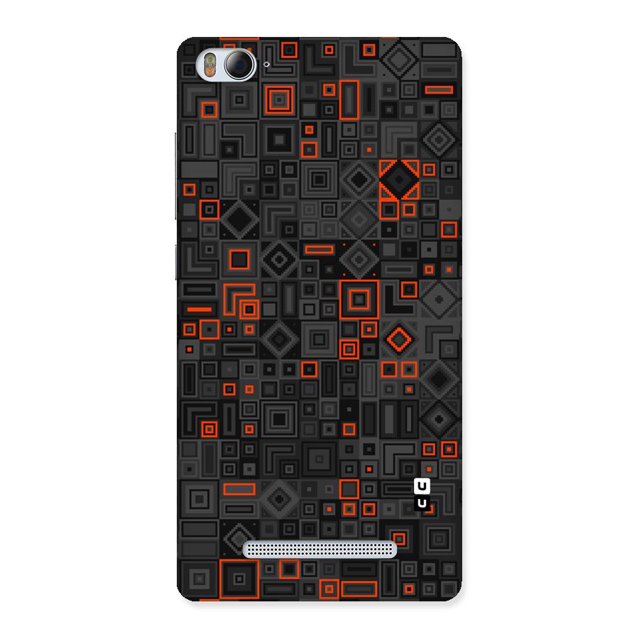 Orange Shapes Abstract Back Case for Xiaomi Mi4i