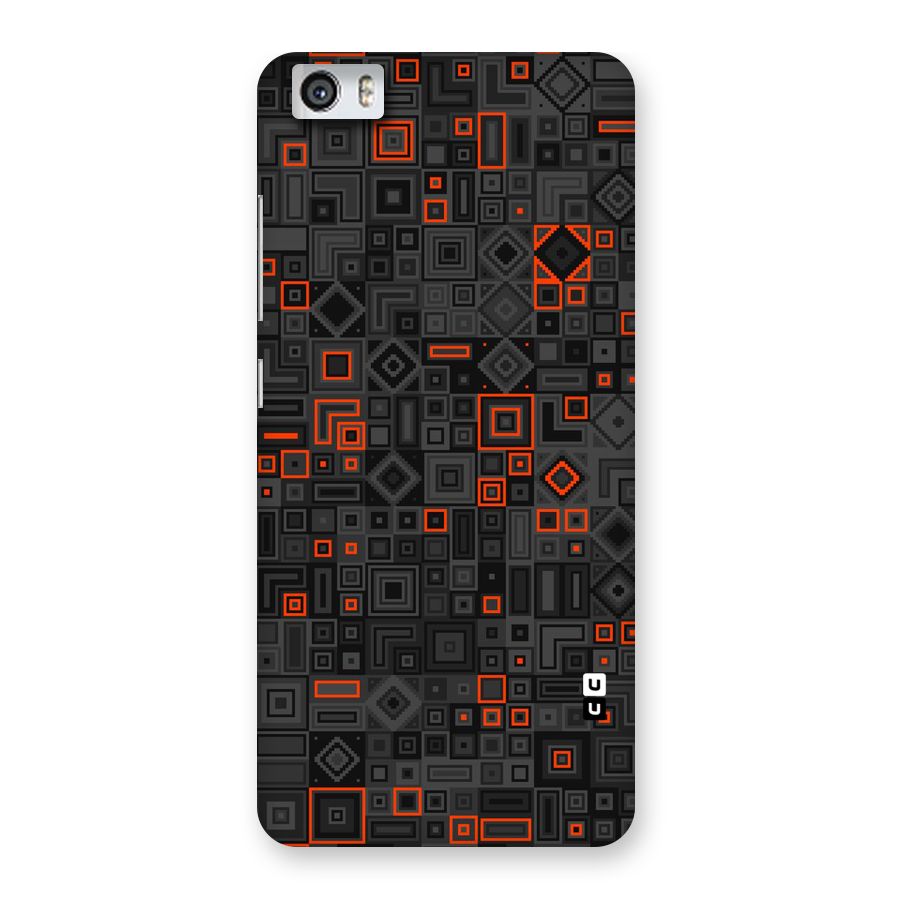 Orange Shapes Abstract Back Case for Xiaomi Redmi Mi5