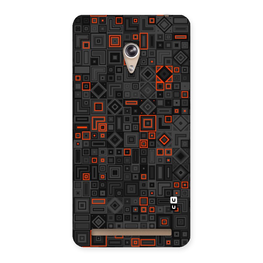 Orange Shapes Abstract Back Case for Zenfone 6