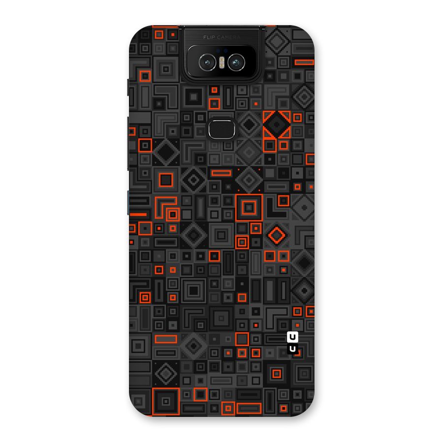 Orange Shapes Abstract Back Case for Zenfone 6z