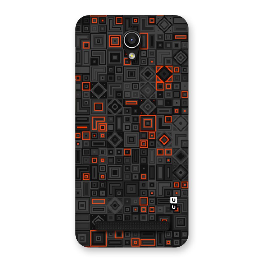Orange Shapes Abstract Back Case for Zenfone Go