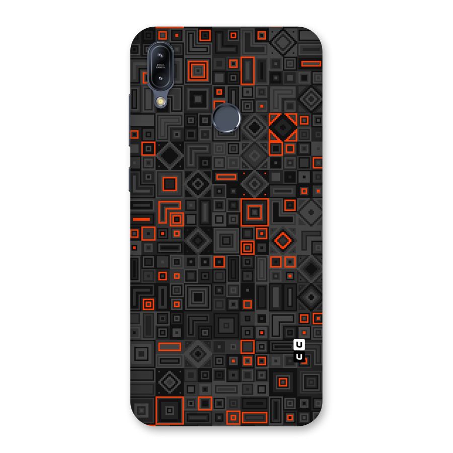 Orange Shapes Abstract Back Case for Zenfone Max M2