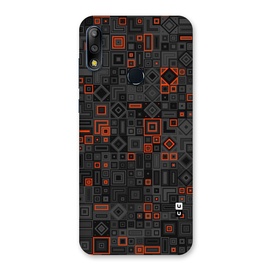 Orange Shapes Abstract Back Case for Zenfone Max Pro M2