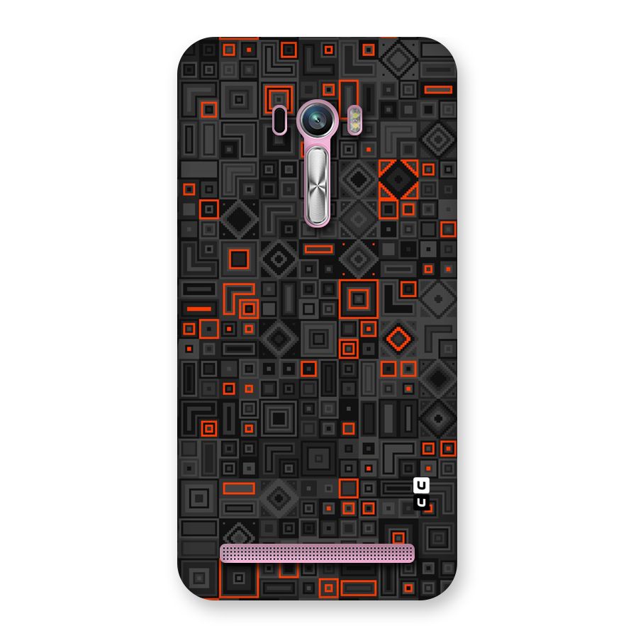 Orange Shapes Abstract Back Case for Zenfone Selfie