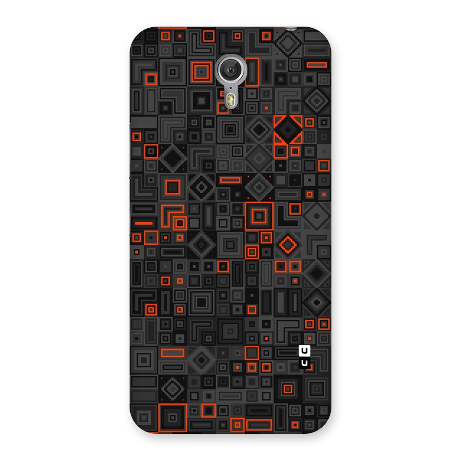 Orange Shapes Abstract Back Case for Zuk Z1