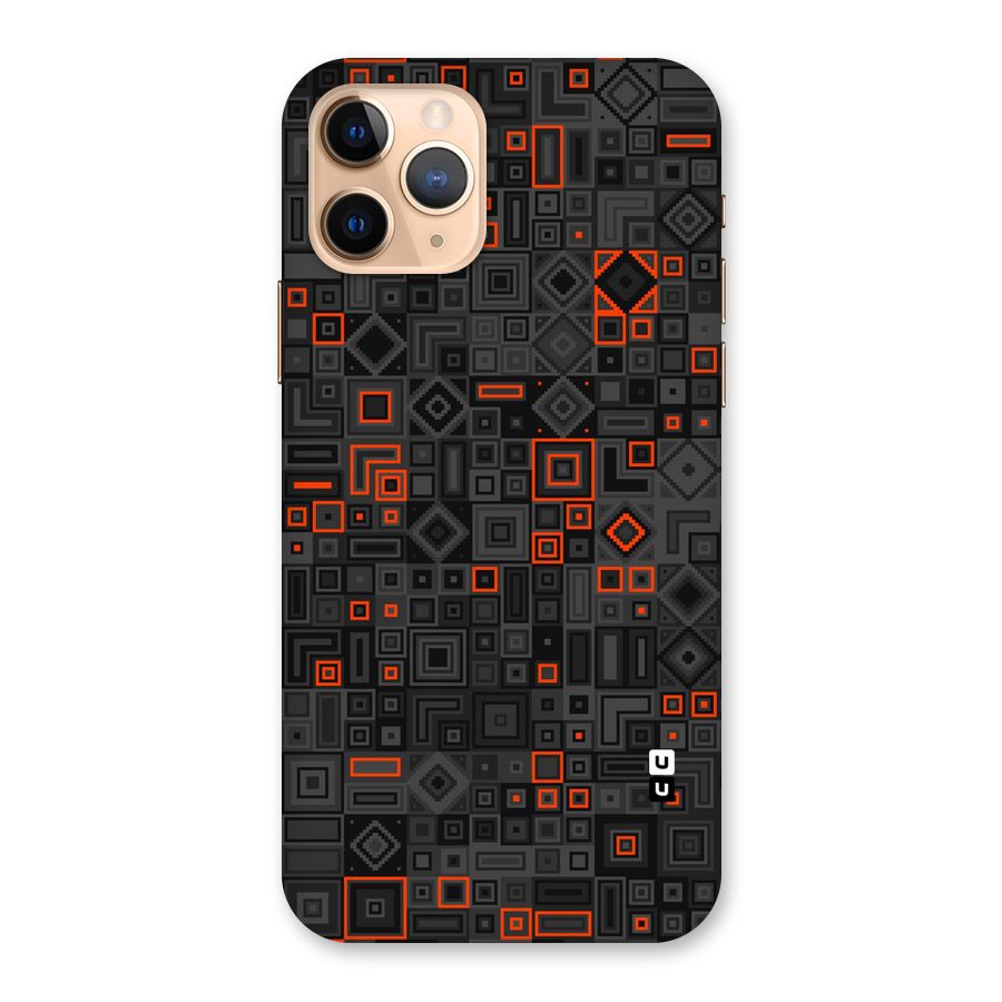 Orange Shapes Abstract Back Case for iPhone 11 Pro