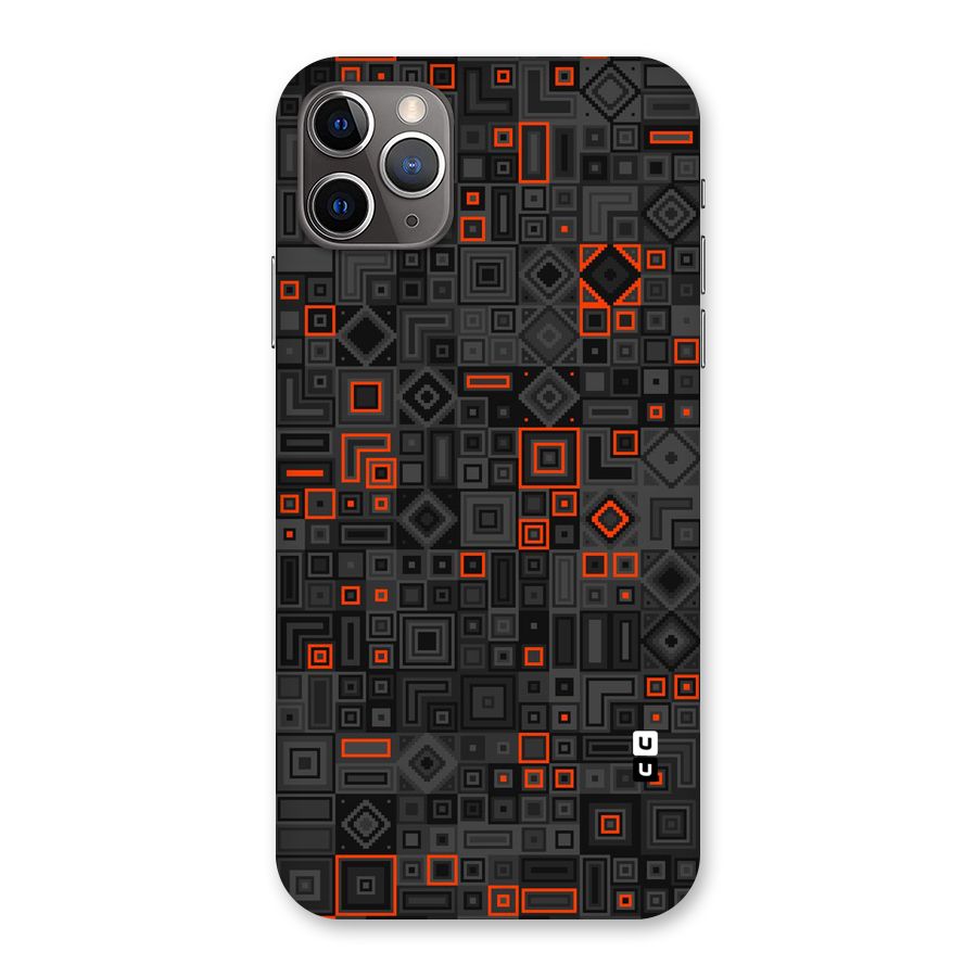 Orange Shapes Abstract Back Case for iPhone 11 Pro Max