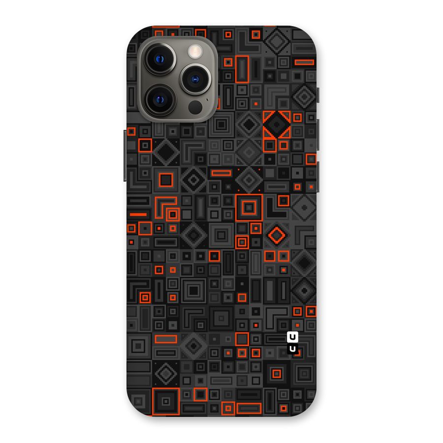 Orange Shapes Abstract Back Case for iPhone 12 Pro Max