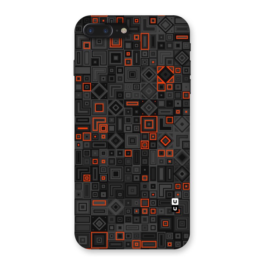 Orange Shapes Abstract Back Case for iPhone 7 Plus