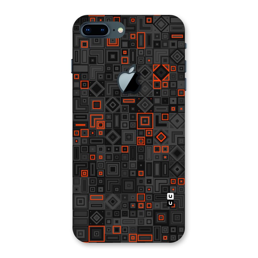 Orange Shapes Abstract Back Case for iPhone 7 Plus Apple Cut