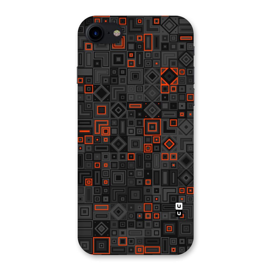 Orange Shapes Abstract Back Case for iPhone SE 2020
