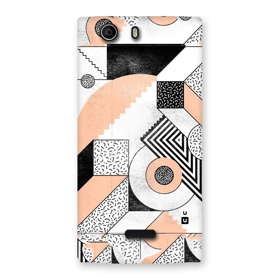 Orange Zig Zag Back Case for Canvas Nitro 2 E311