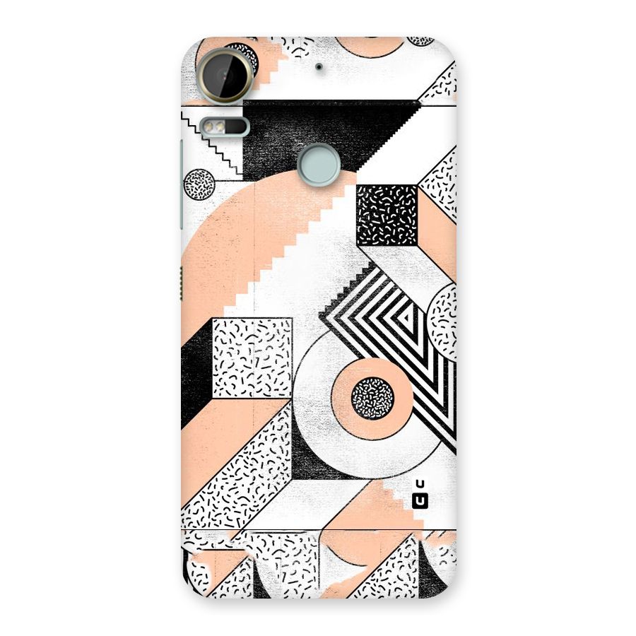 Orange Zig Zag Back Case for Desire 10 Pro