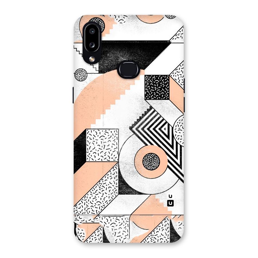 Orange Zig Zag Back Case for Galaxy A10s