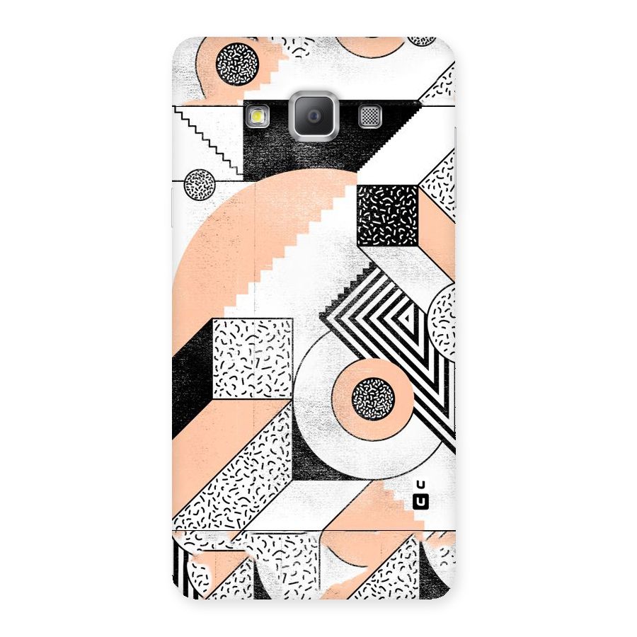 Orange Zig Zag Back Case for Galaxy A7