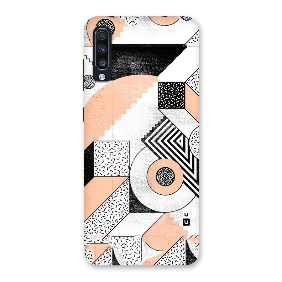 Orange Zig Zag Back Case for Galaxy A70