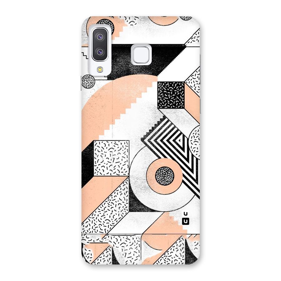 Orange Zig Zag Back Case for Galaxy A8 Star