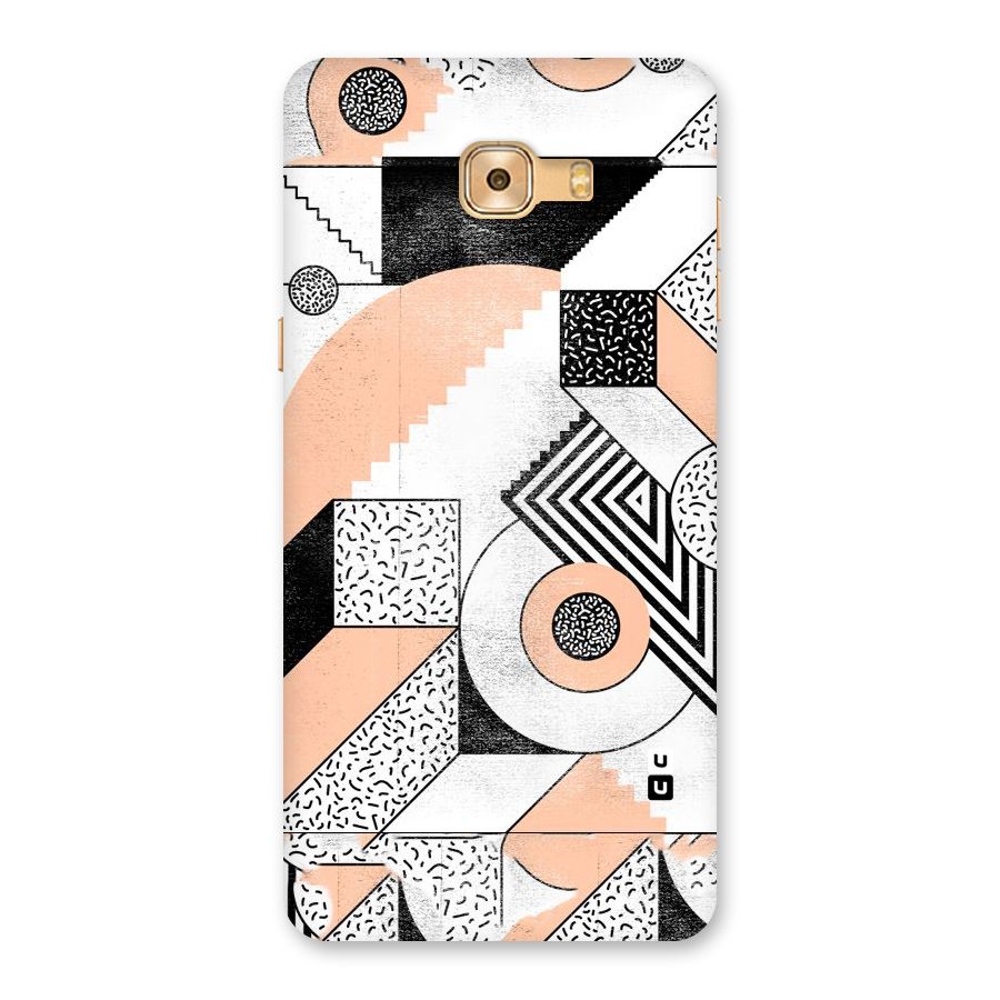 Orange Zig Zag Back Case for Galaxy C9 Pro