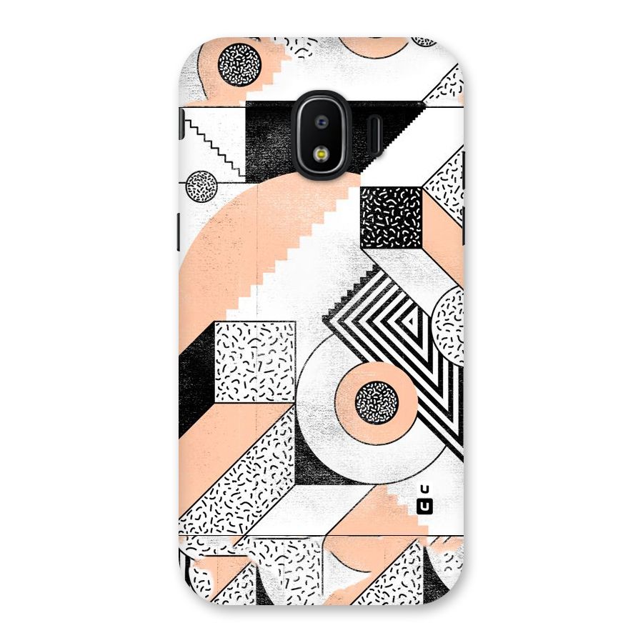Orange Zig Zag Back Case for Galaxy J2 Pro 2018