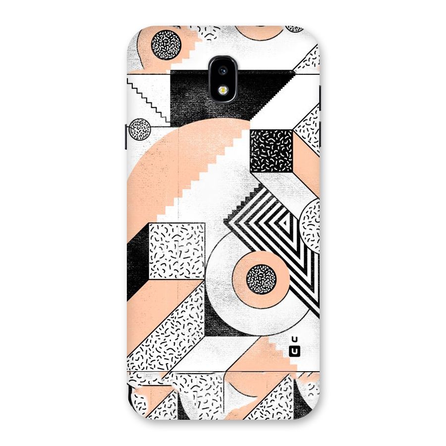 Orange Zig Zag Back Case for Galaxy J7 Pro