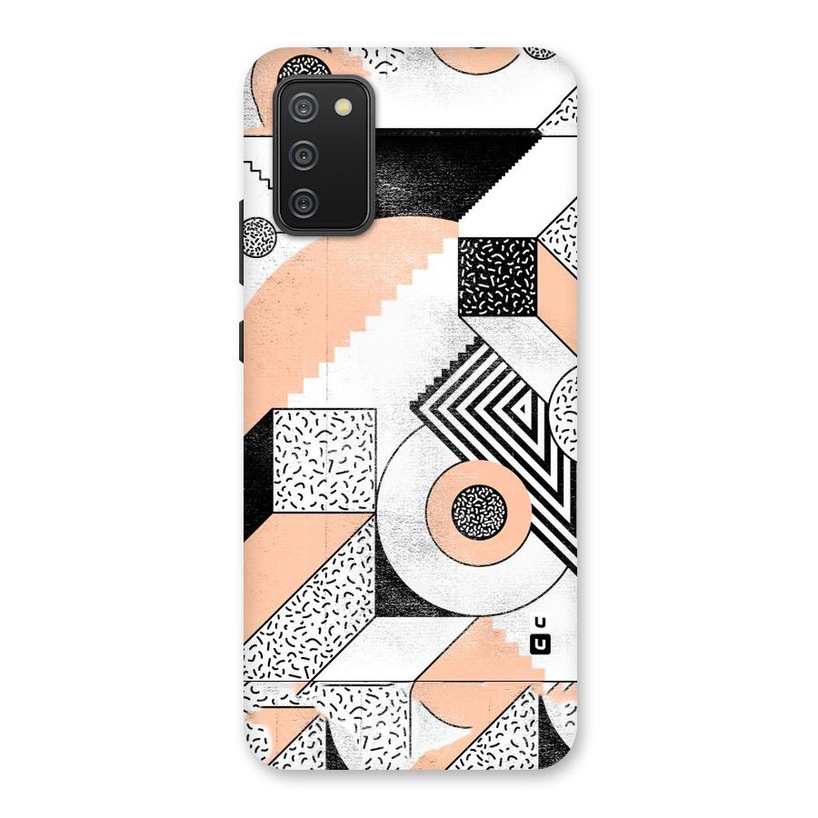Orange Zig Zag Back Case for Galaxy M02s