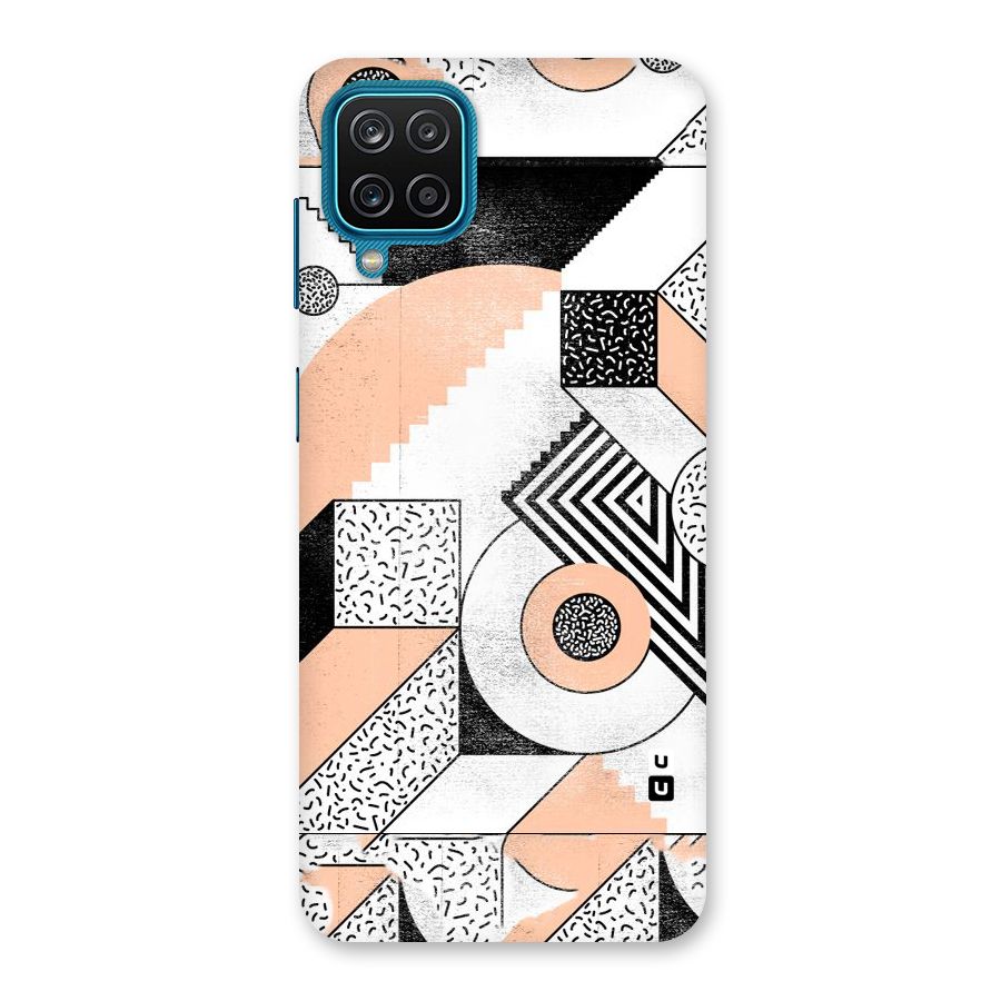 Orange Zig Zag Back Case for Galaxy M12