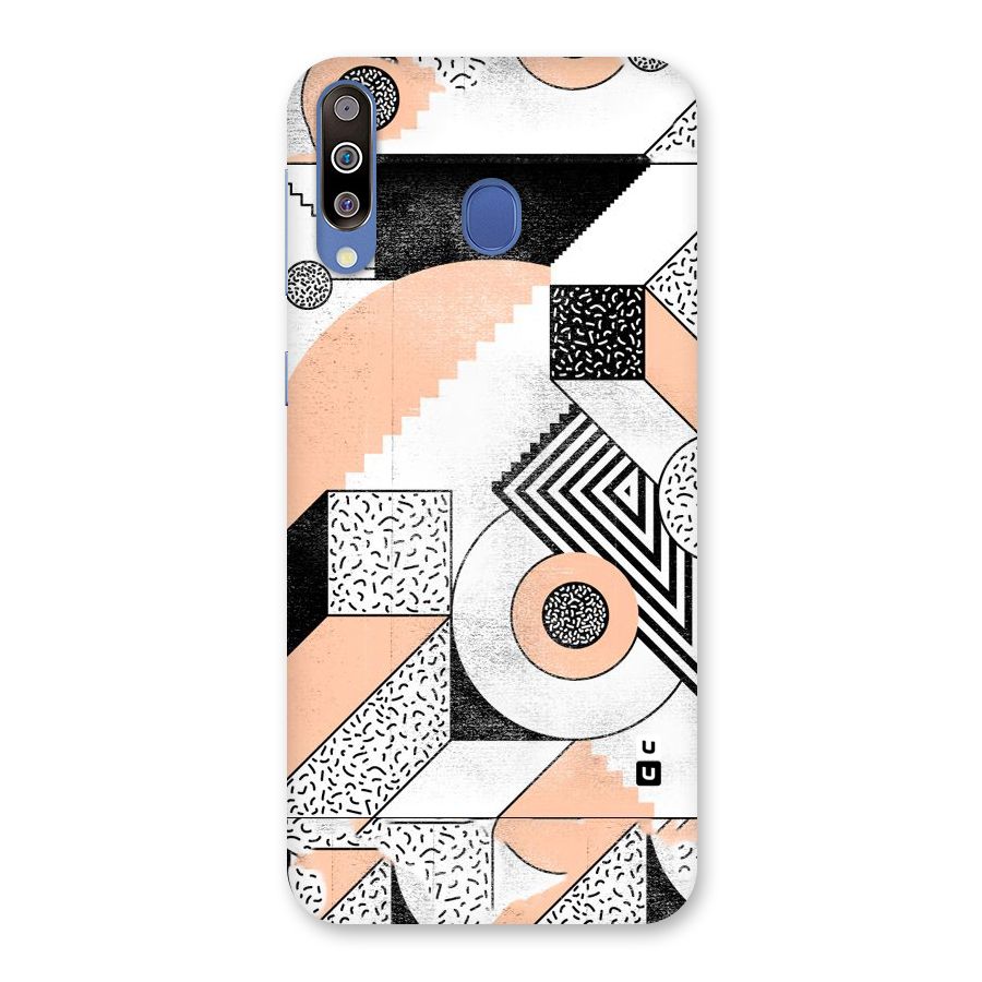 Orange Zig Zag Back Case for Galaxy M30