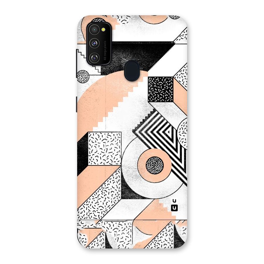 Orange Zig Zag Back Case for Galaxy M30s