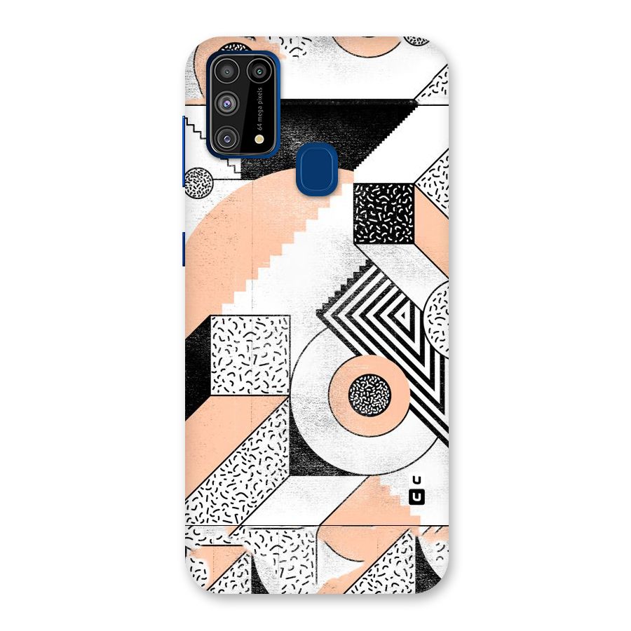 Orange Zig Zag Back Case for Galaxy M31