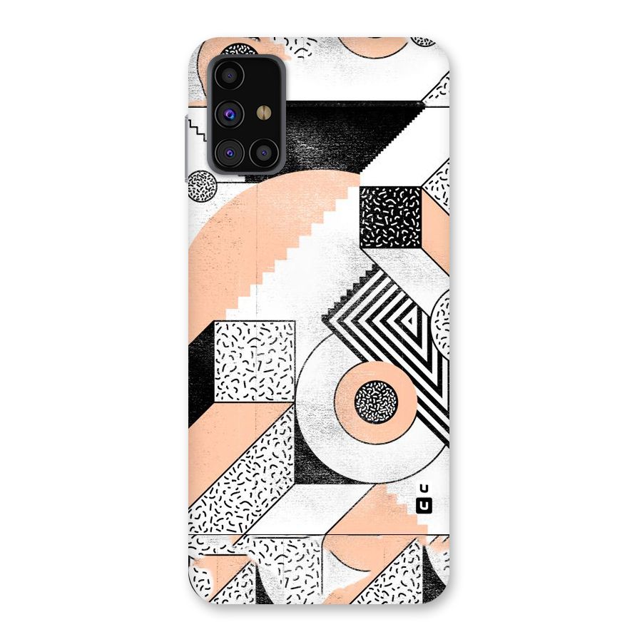 Orange Zig Zag Back Case for Galaxy M31s