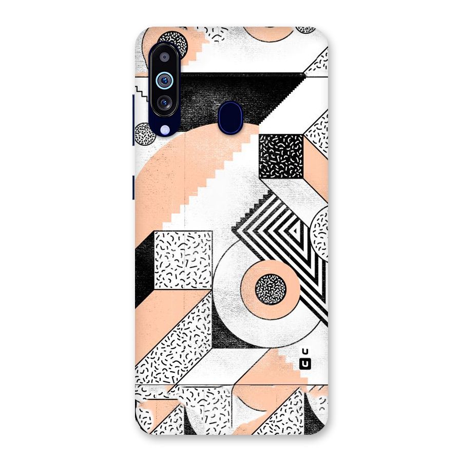 Orange Zig Zag Back Case for Galaxy M40