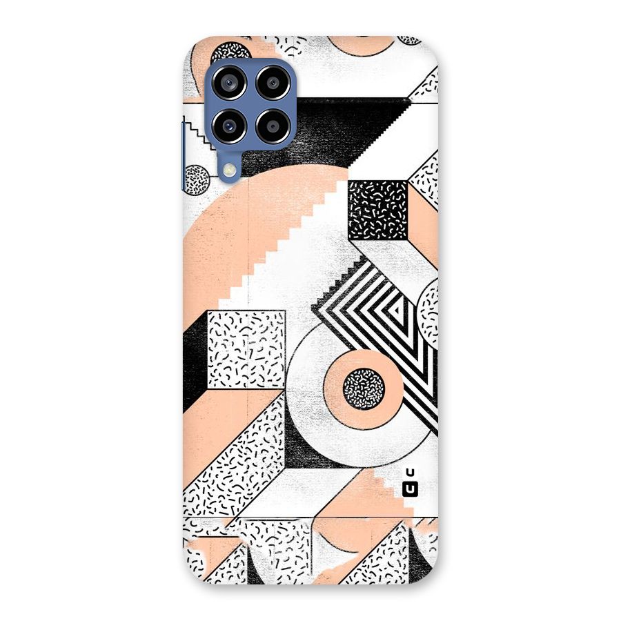 Orange Zig Zag Back Case for Galaxy M53 5G