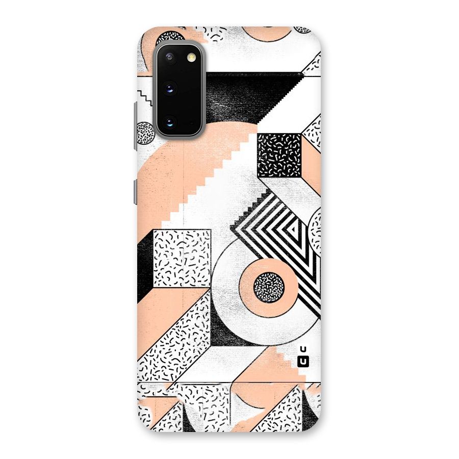 Orange Zig Zag Back Case for Galaxy S20