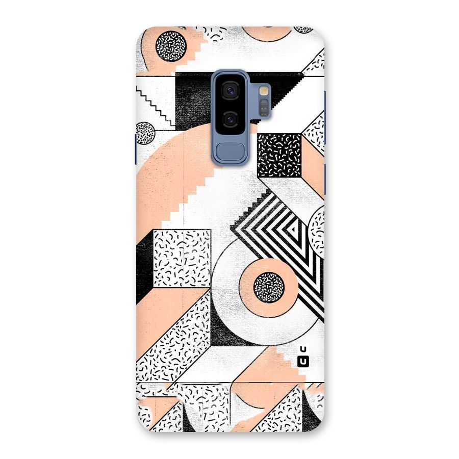 Orange Zig Zag Back Case for Galaxy S9 Plus
