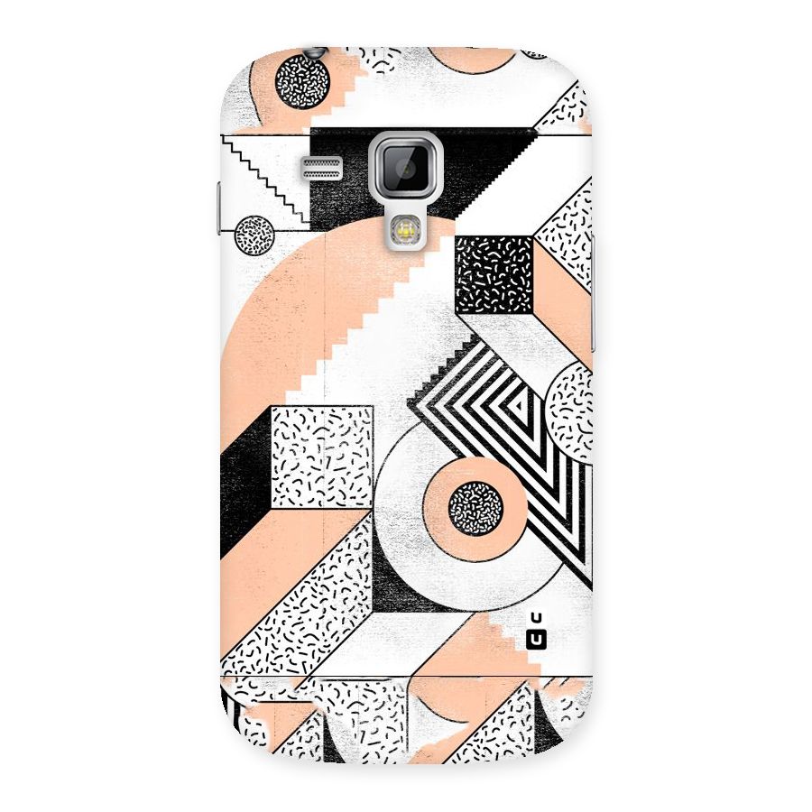 Orange Zig Zag Back Case for Galaxy S Duos