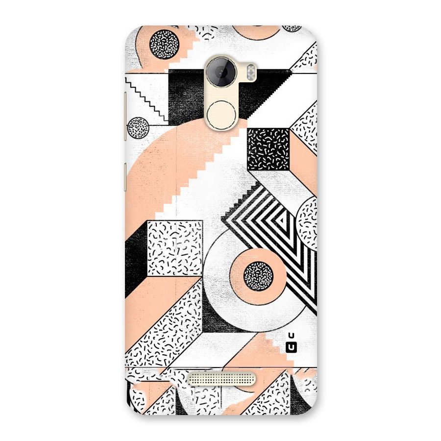 Orange Zig Zag Back Case for Gionee A1 LIte