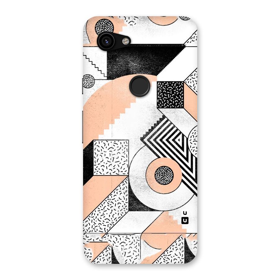 Orange Zig Zag Back Case for Google Pixel 3a