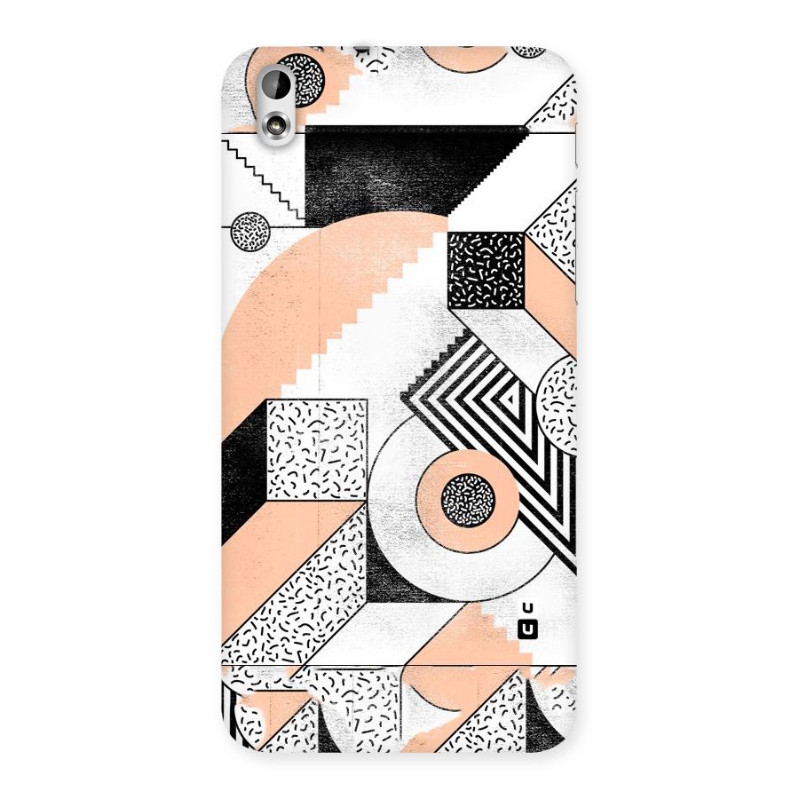 Orange Zig Zag Back Case for HTC Desire 816g