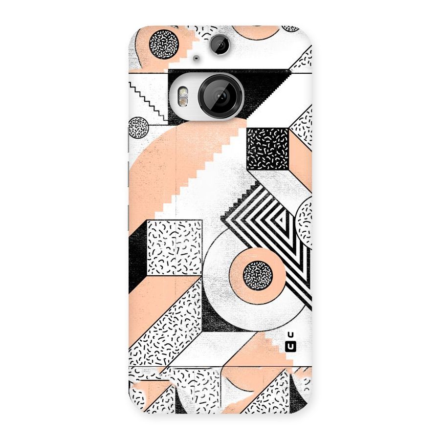 Orange Zig Zag Back Case for HTC One M9 Plus