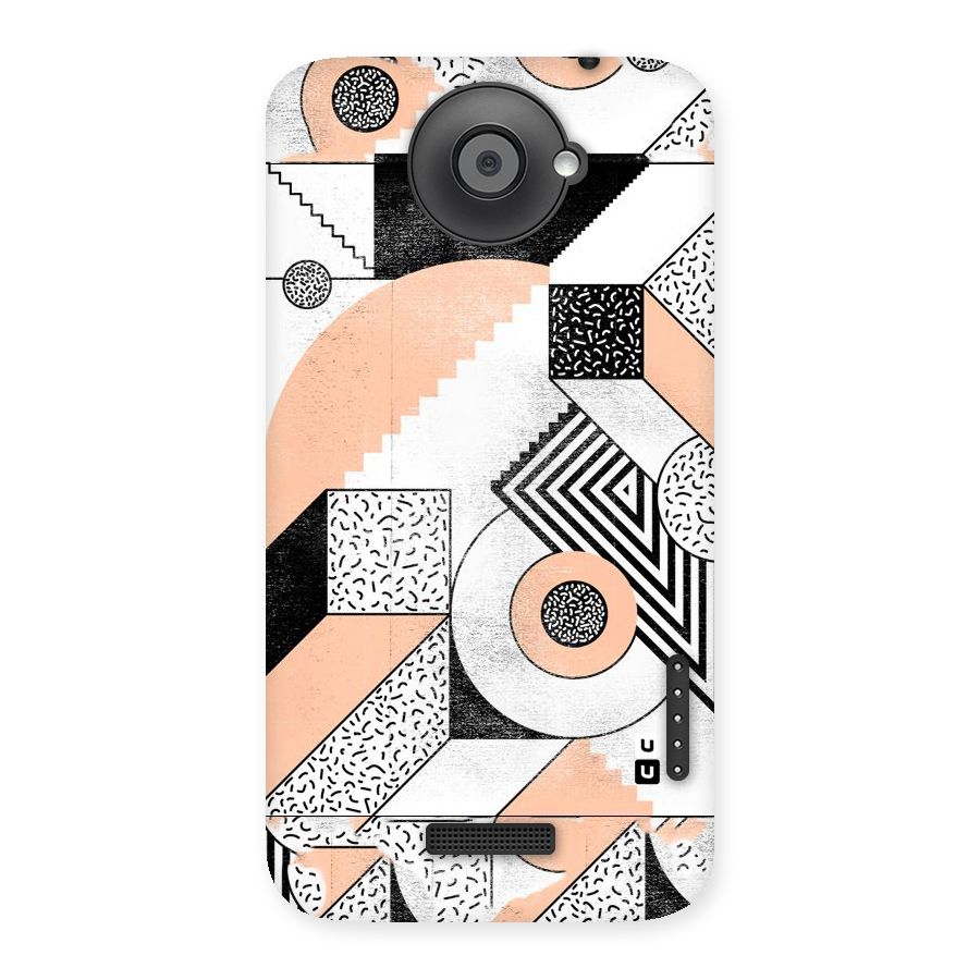 Orange Zig Zag Back Case for HTC One X