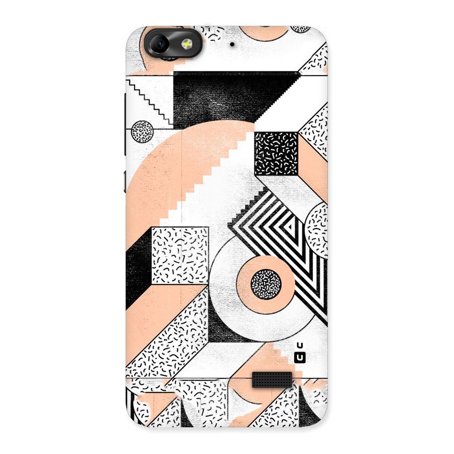 Orange Zig Zag Back Case for Honor 4C