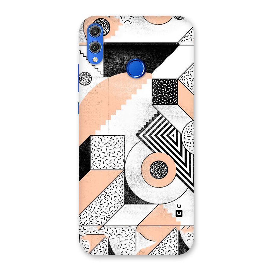 Orange Zig Zag Back Case for Honor 8X